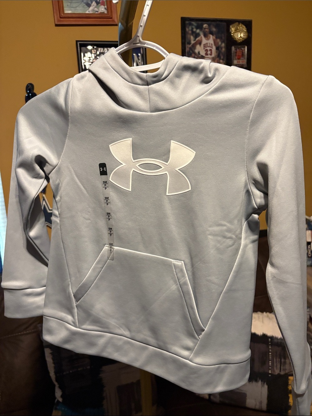 Under Armour Women's Light Gray Cowl Neck Pullover Hoodie